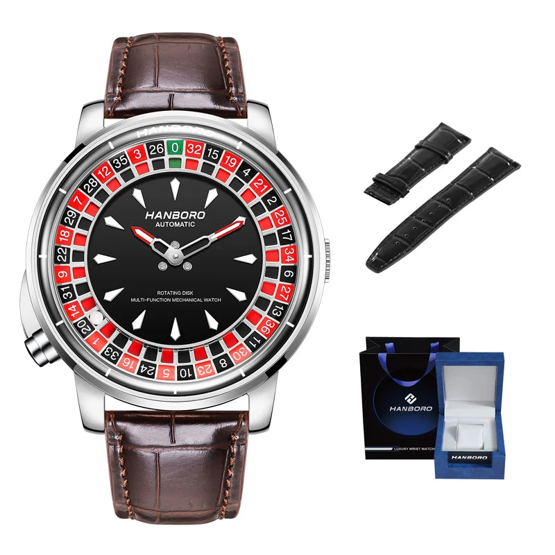 Men's fully automatic mechanical watch roulette wheel
