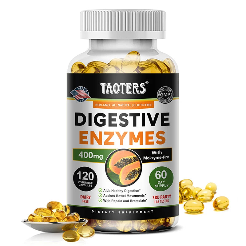 Digestive enzyme supplements for adults capsules Beneficial bacteria Immune system support and healthy digestion