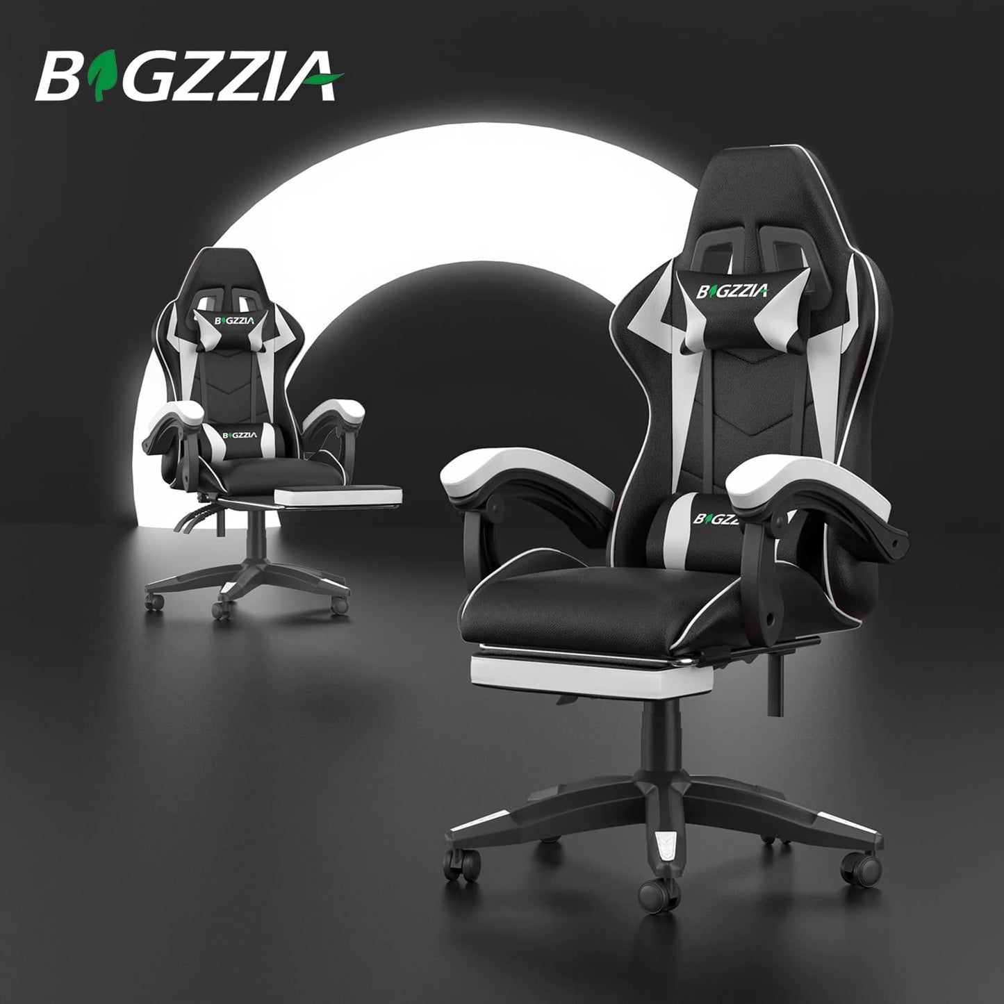 Ergonomic Computer chair with Lumbar Cushion Headrest