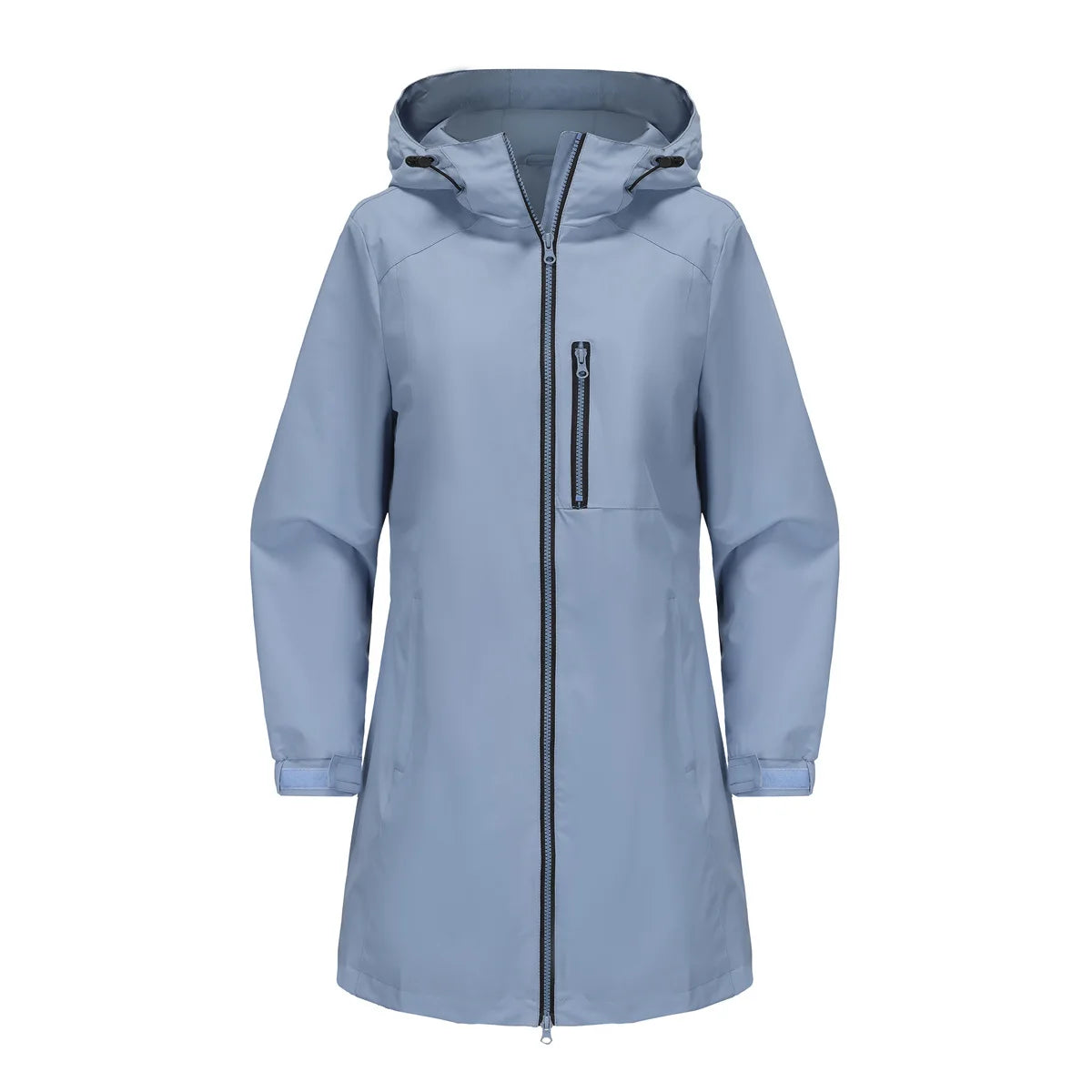 Spring Women's Hooded Long Jacket, Size S-3XL