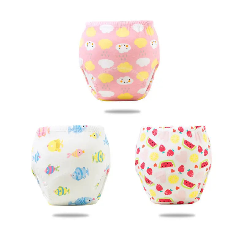 Reusable Infant Ecological Baby Diaper Training Pants Waterproof Washable Breathable Cotton Baby Underwear