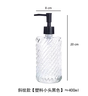 Transparent Bathroom Accessories Soap Bottle Dispenser