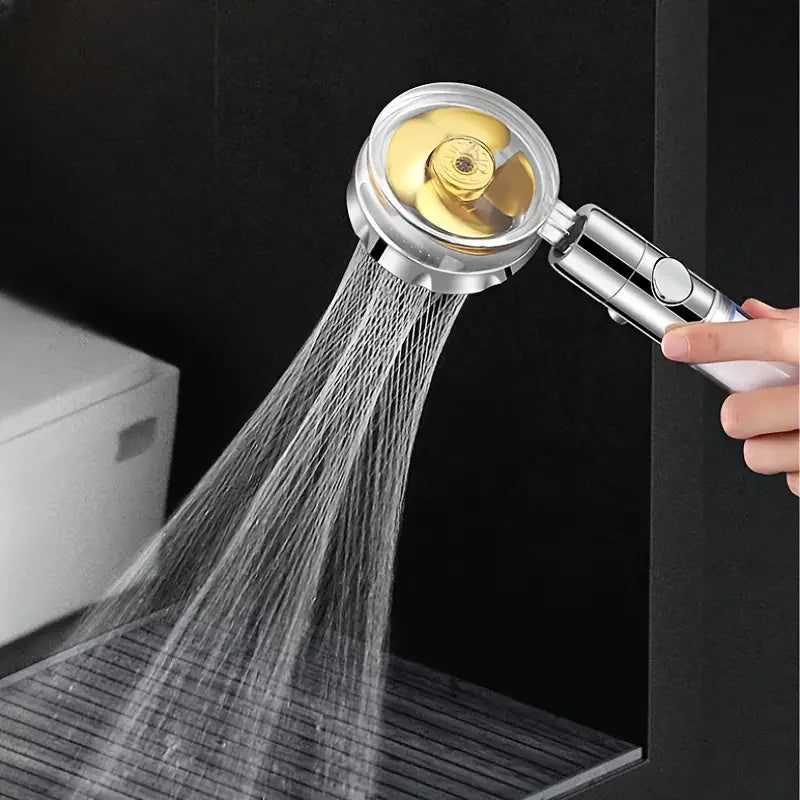 High-Pressure Shower Head With 1 Filter & Water Softener
