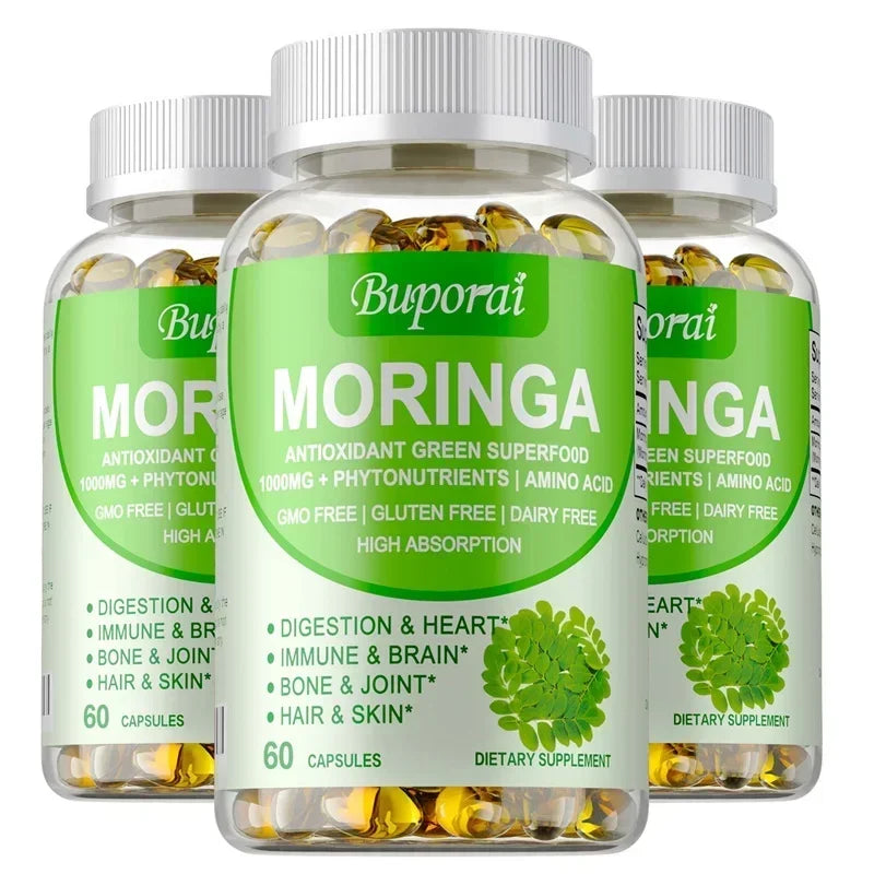 Moringa - Boost Immune System, Support Bone Health, Promotes Digestive Health, Helps Detox, Fat Burn