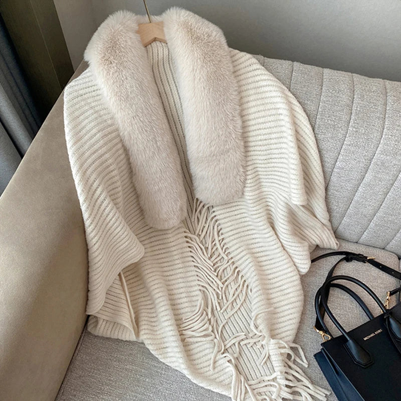 Warm Winter Striped Cardigan