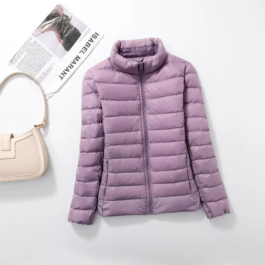 Women Ultra Lightweight Packable Puffer Coats Slim Fit