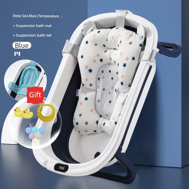 Baby Foldable Bathtub Bathtub Baby Lying Large Size Bath Bucket Kids Home Bath Newborn Children's Products
