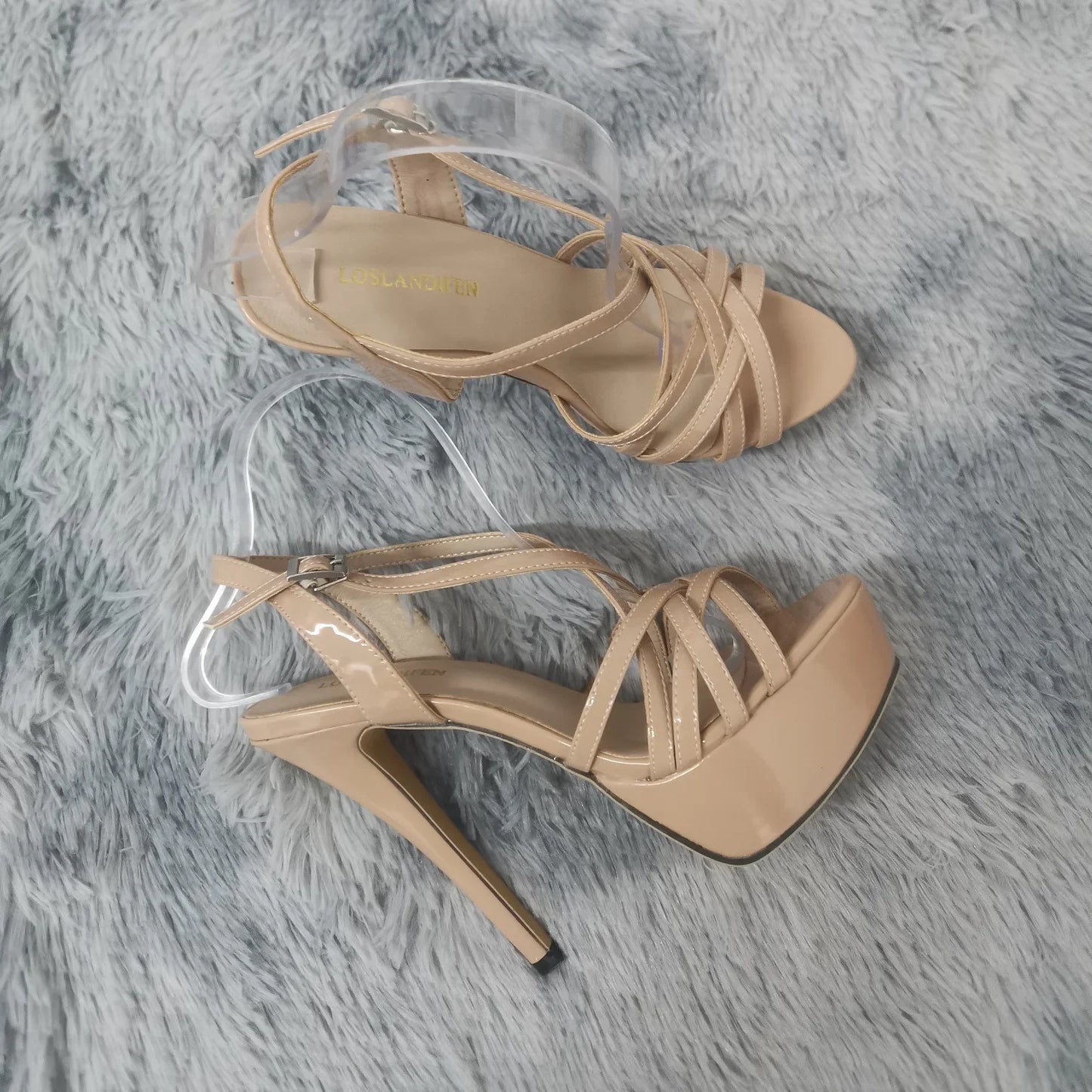 Women Sexy Sandals Platform High Heels Ankle Strap Shoes
