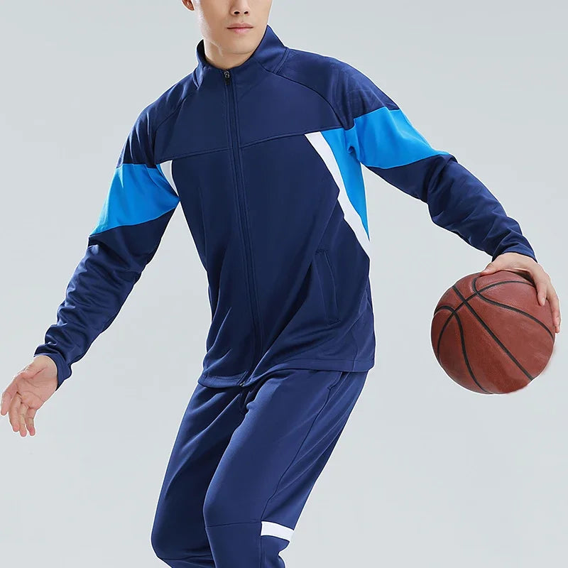Men's Football Jogging Soccer Training Tracksuit Sportswear Autumn Winter Customizable Logo if needed it