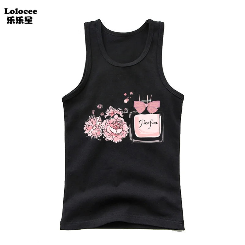 Girl Summer Pink Tanks Tops