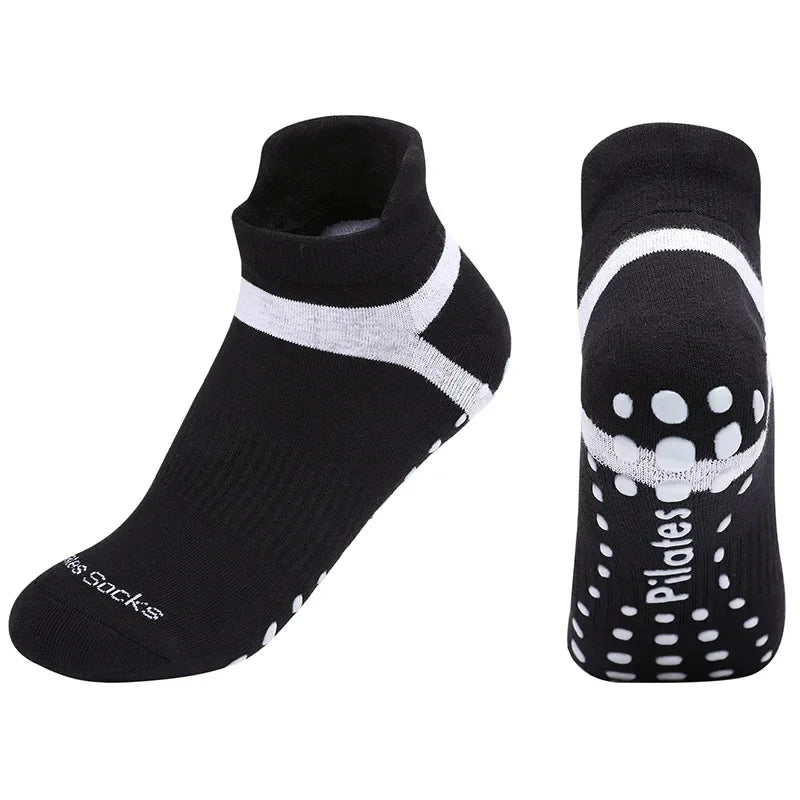 Yoga Unisex Cotton Socks Professional Silicone Non-slip Pilates Socks Large Size Indoor Floor Gym Fitness Dance Sports Socks