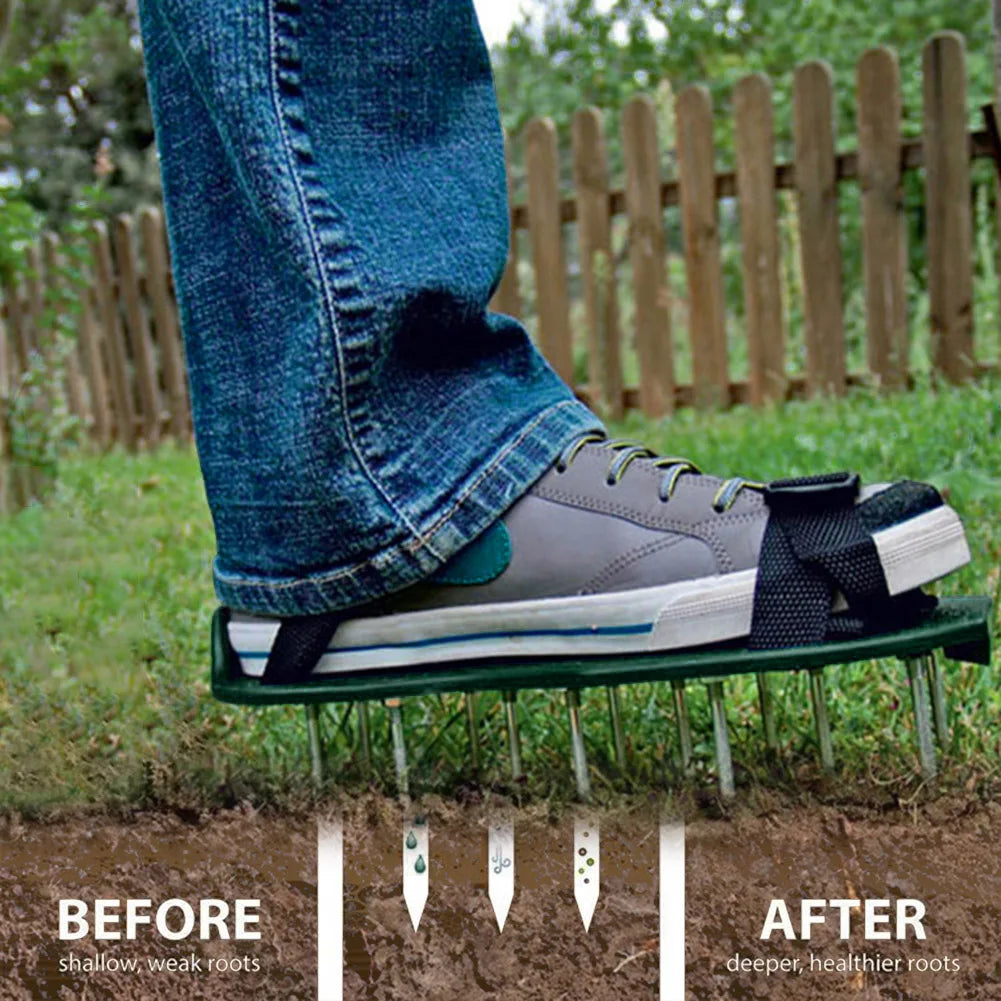 Garden Long Nail Aerator Grass Shoes Loose Soil Tool 5cm Yard Grass Cultivator