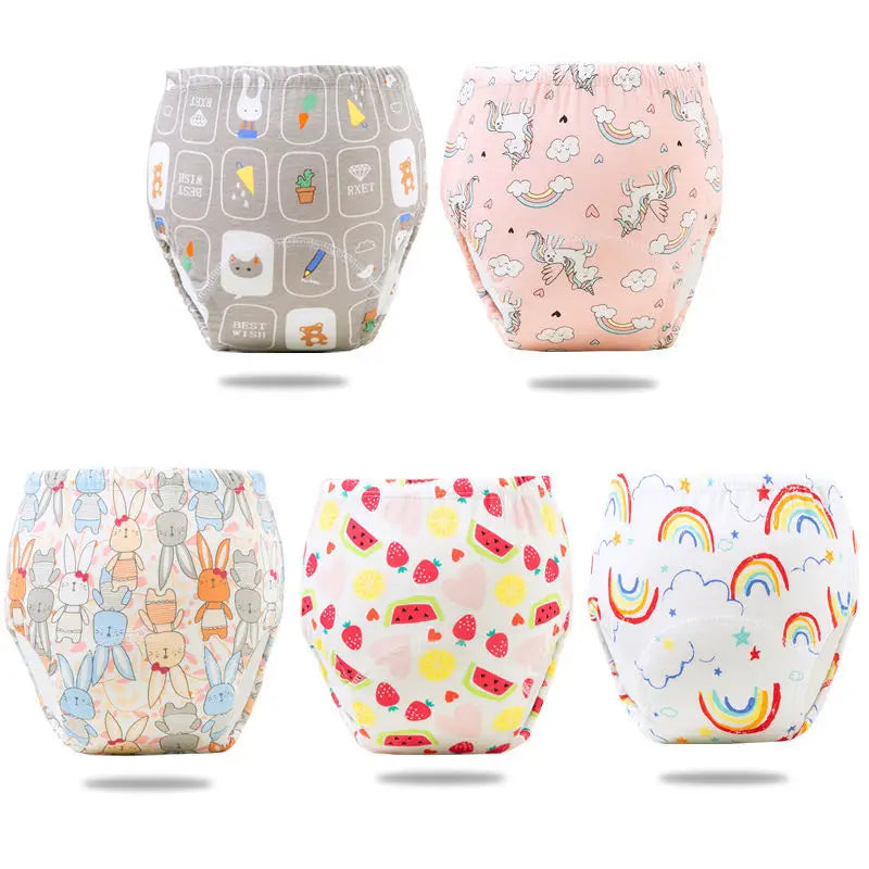 Reusable Infant Ecological Baby Diaper Training Pants Waterproof Washable Breathable Cotton Baby Underwear
