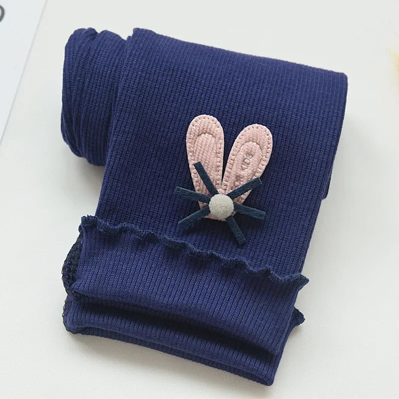 Girls Cotton Leggings Elastic Waist