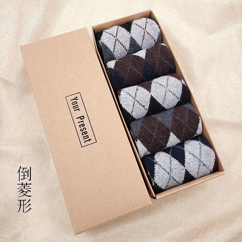 High Quality 5 Pairs Casual Cotton Male Boy Socks
