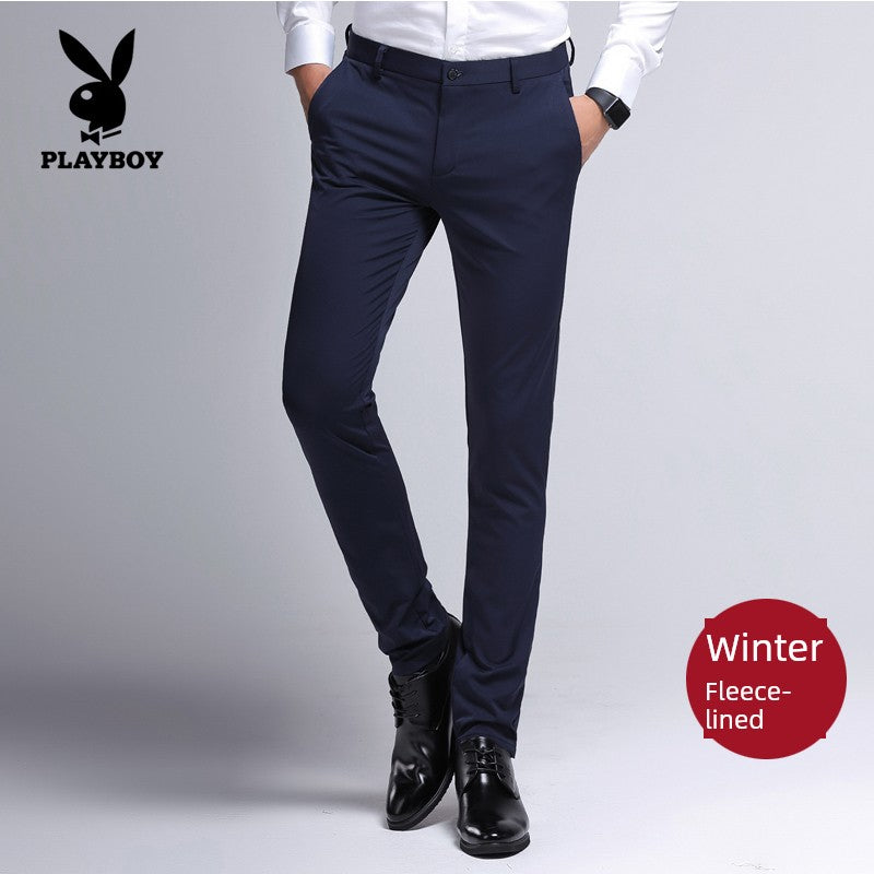 Brand Summer Slim-Fit Casual Suit Pants