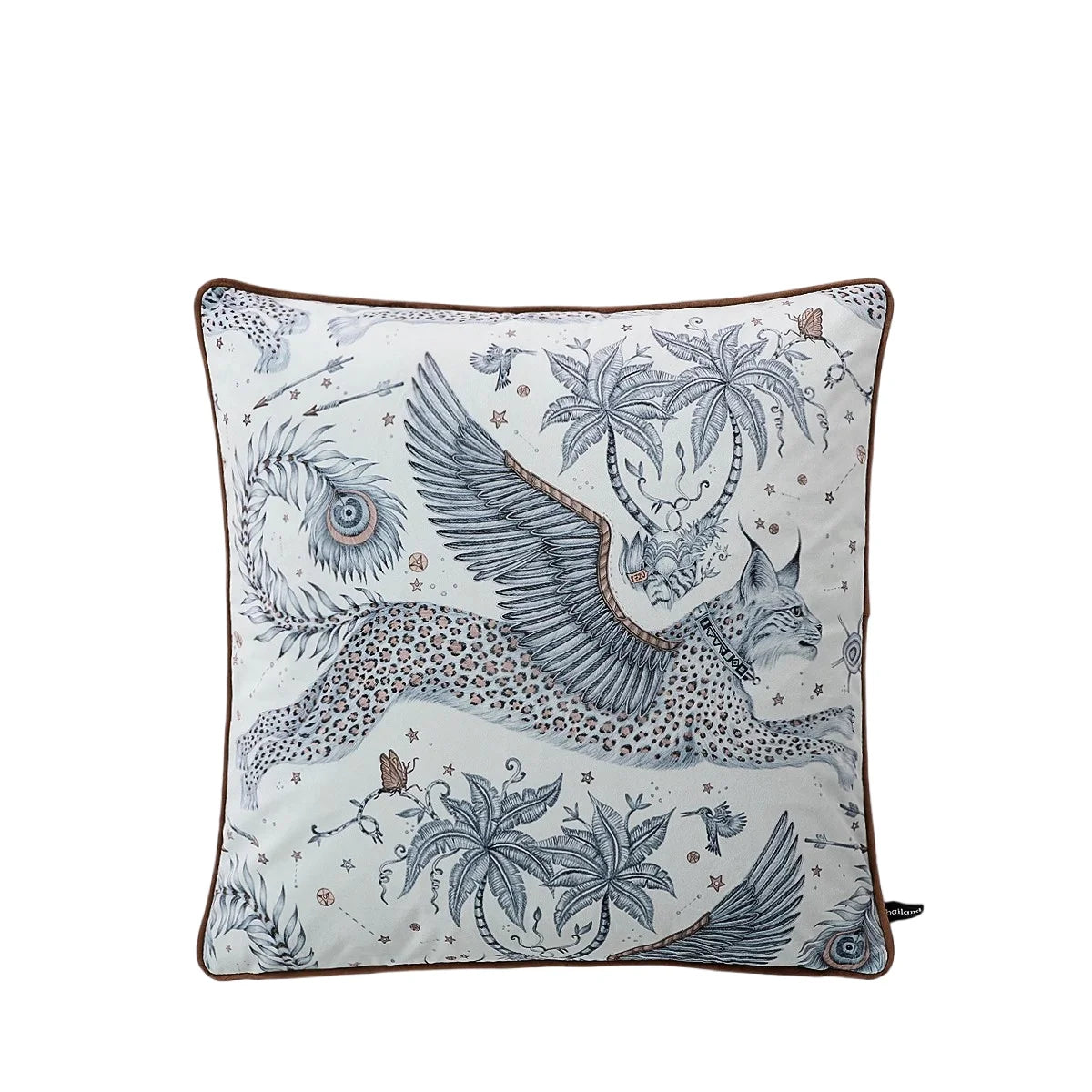 Tiger Home Cushion Velvet Cover Cheetah With Ginger Jar Decorative Pillow Case
