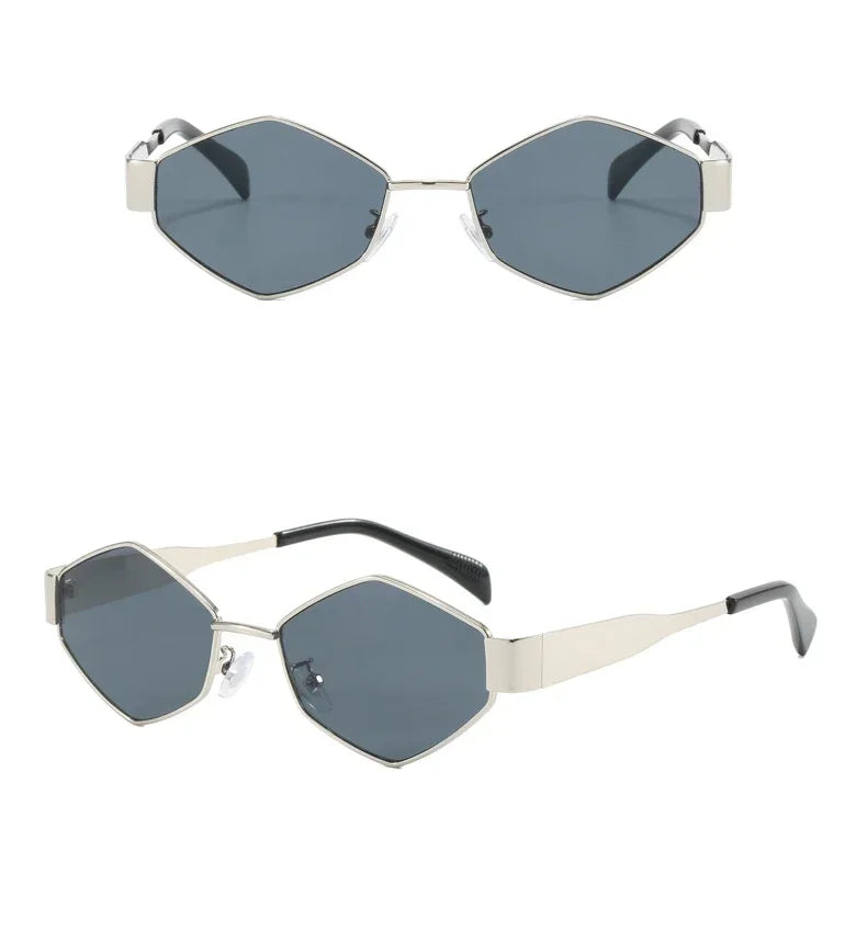 Fashion Hexagon Sunglasses Women Luxury Brand Design Unique Polygon Sun Glasses