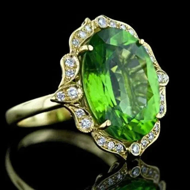 Gorgeous Exquisite High-end Women Crystal Zircon Rings