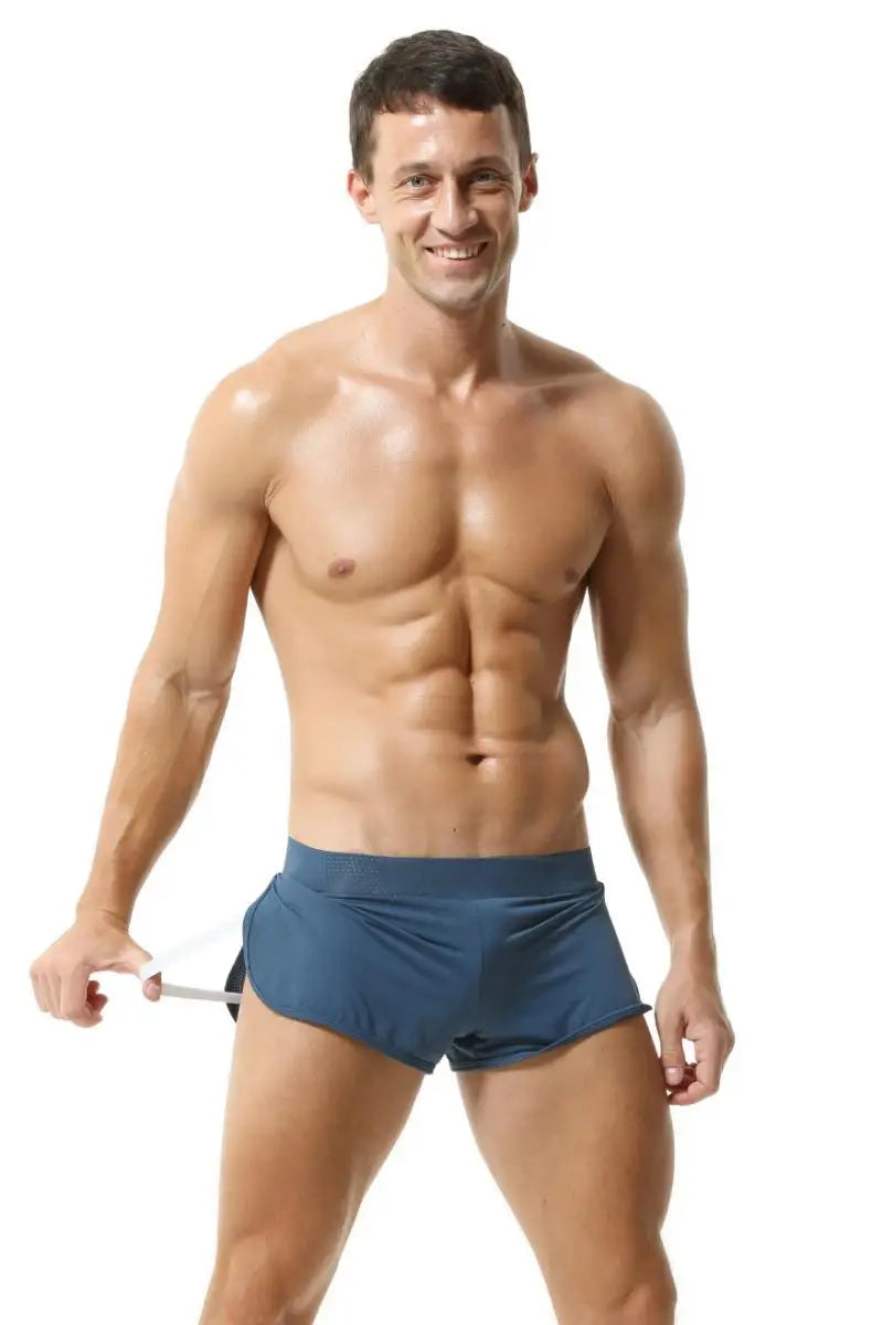 Men's Loose Sleepwear Shorts Mesh Breathable Pajamas Shorts