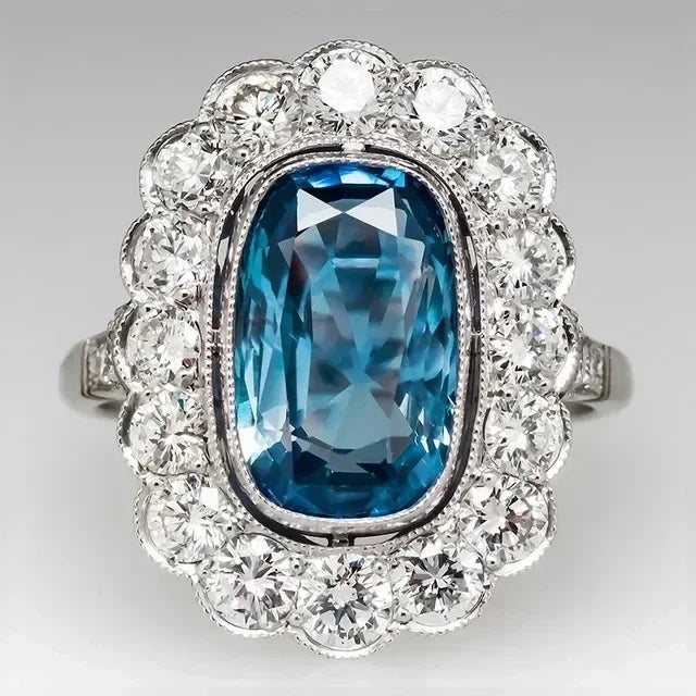 Gorgeous Exquisite High-end Women Crystal Zircon Rings
