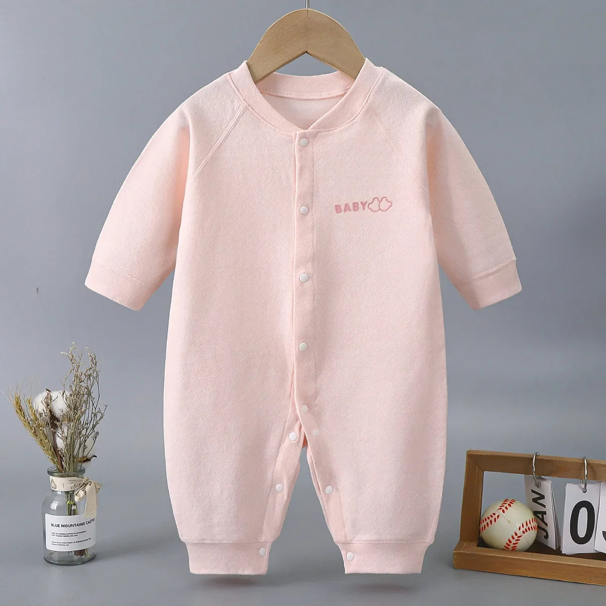 Newborn Baby Boy Girl Bodysuit Romper Comfortable Cotton Clothing for Autumn Spring
