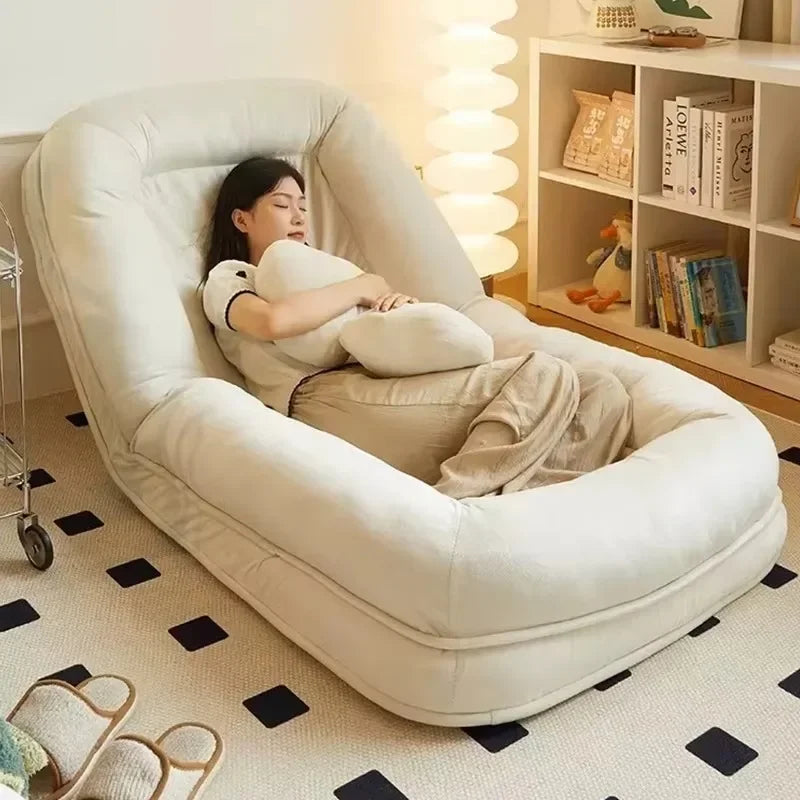Human kennel lazy sofa tatami backrest cushion integrated balcony home sofa floor futon seat pier