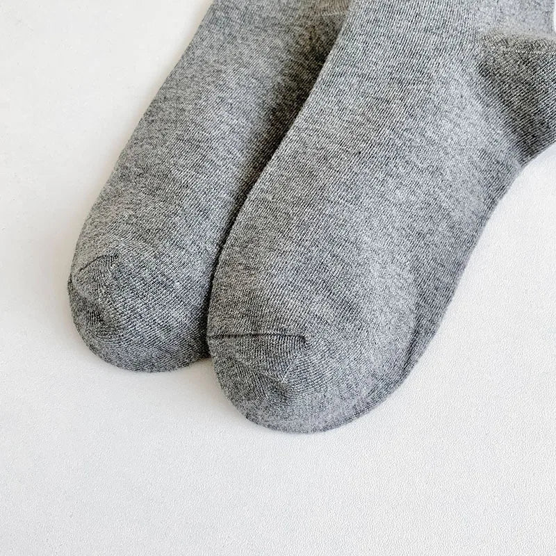 Women Stockings College Style Knitted Cotton Knee Socks