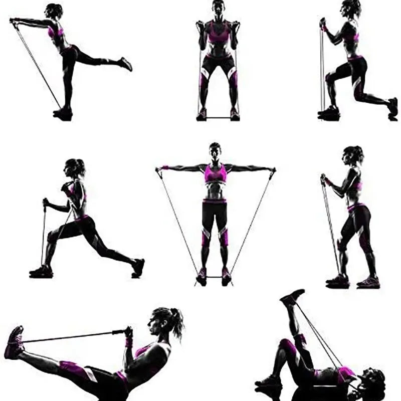 Resistance Exercise Bands With Handles For Men Women