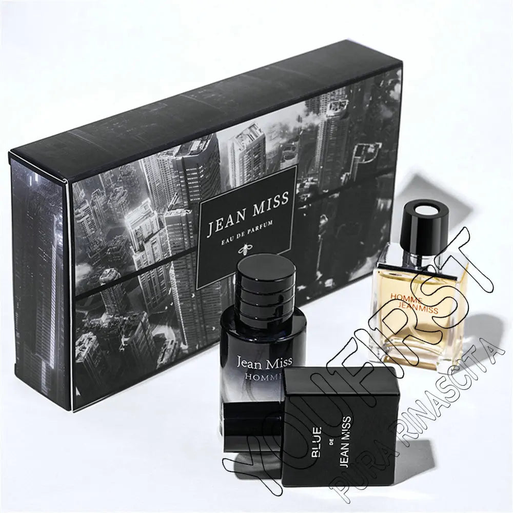 High Quality Men's Perfume 90ml Gift Box 3pcs Set Colognes Scent