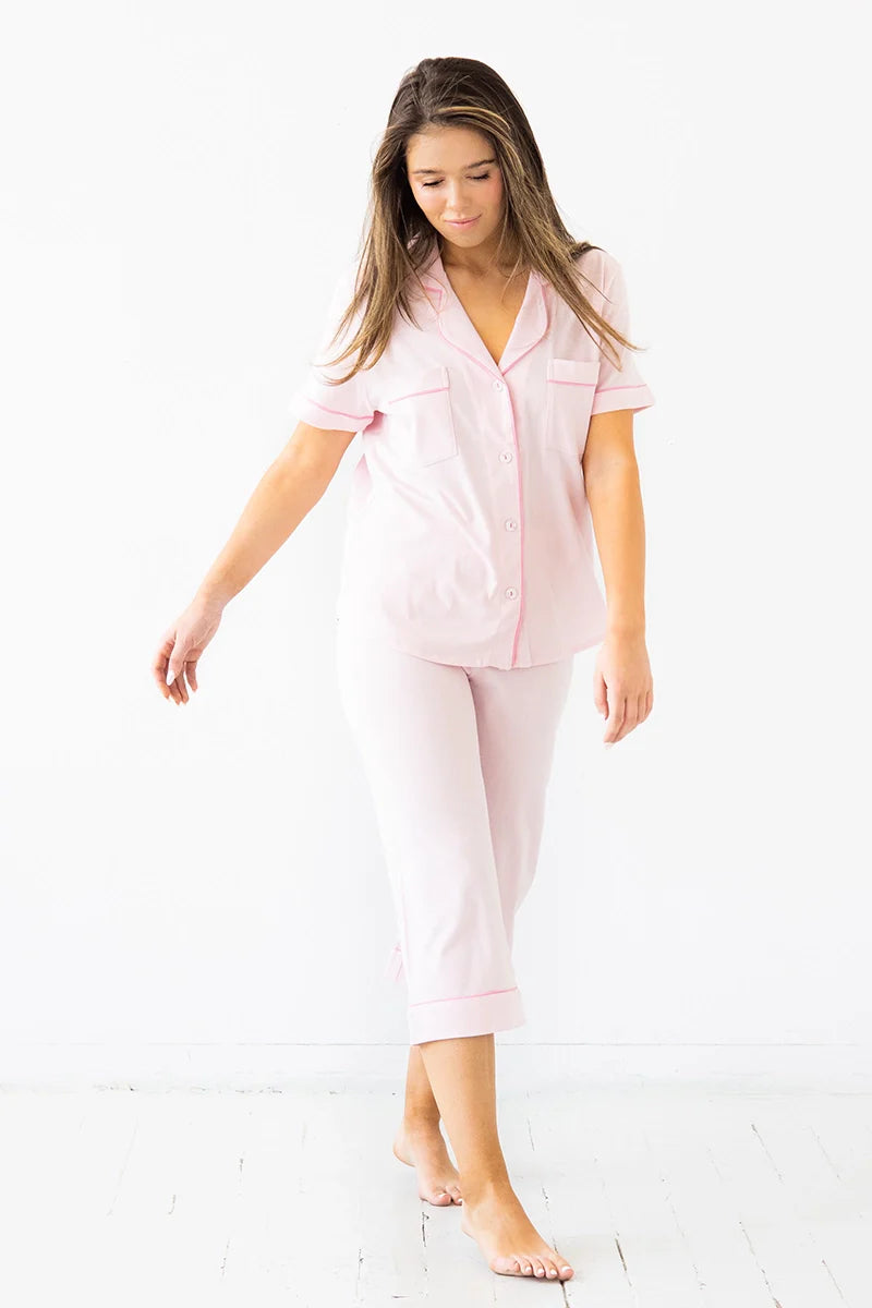 Classic Luxury Capri Pajamas in Brushed Pima Cotton