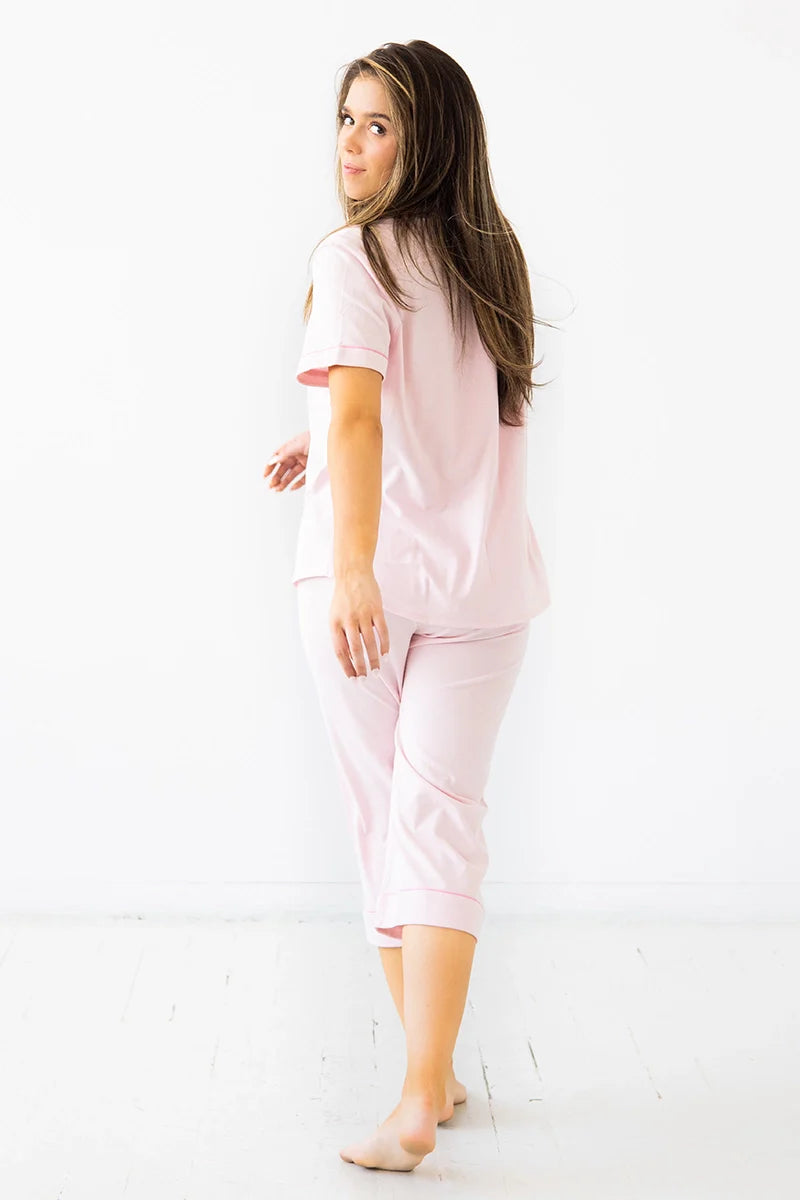 Classic Luxury Capri Pajamas in Brushed Pima Cotton