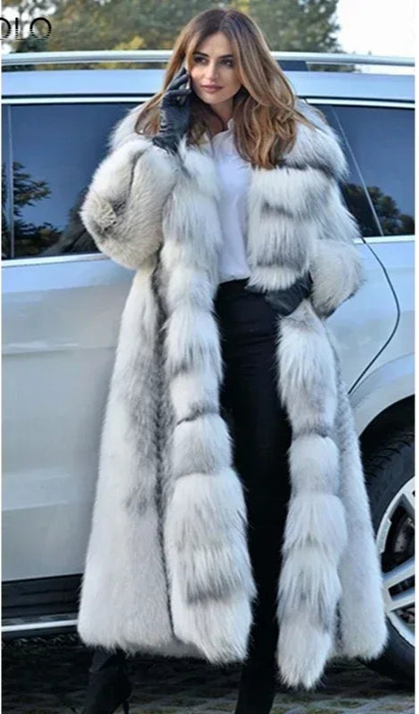 Women Winter Faux Fur Coat