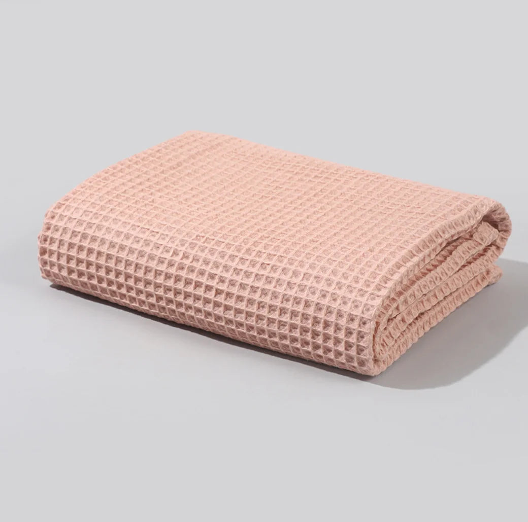 Newborn Baby Blanket for Girls Boys Swaddle Wrap Waffle Soft Cotton Soft Receiving Baby Blanket Toddler Crib Blanket Essentials Stuff
