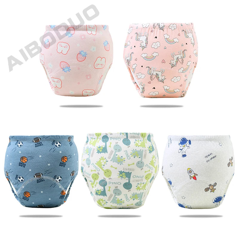 Reusable Infant Ecological Baby Diaper Training Pants Waterproof Washable Breathable Cotton Baby Underwear