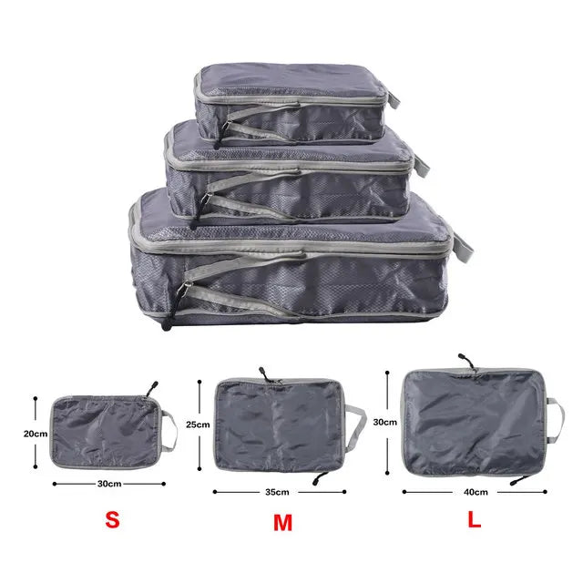 Foldable Compressible Waterproof Travel Storage Organizer Nylon Bags