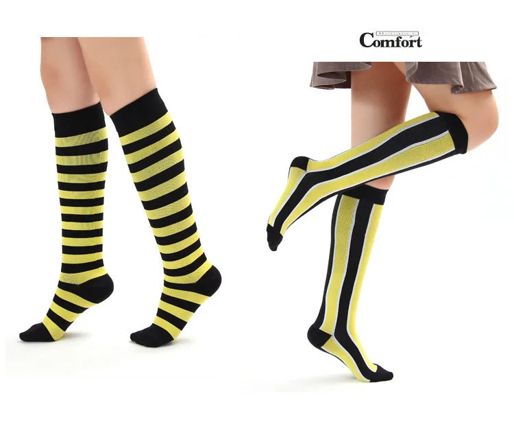 New Compression Socks Men Women Graduated 20-30 Mmhg Fit For Medical Edema Diabetes Varicose Veins, Running Compression Socks