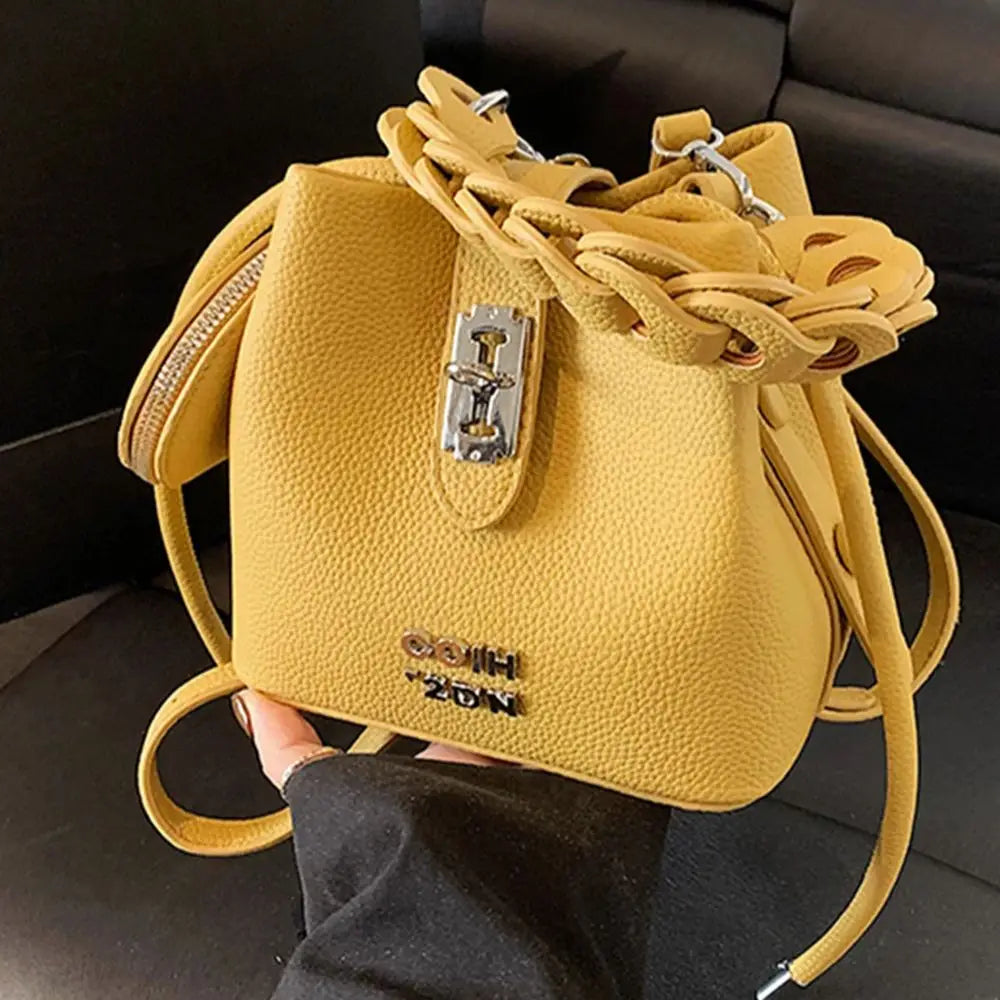 Bucket Bag for Women Single Shoulder Crossbody Bag Soft Pu