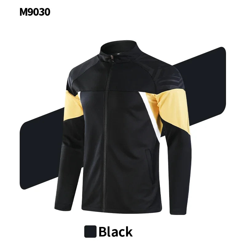 Men's Football Jogging Soccer Training Tracksuit Sportswear Autumn Winter Customizable Logo if needed it