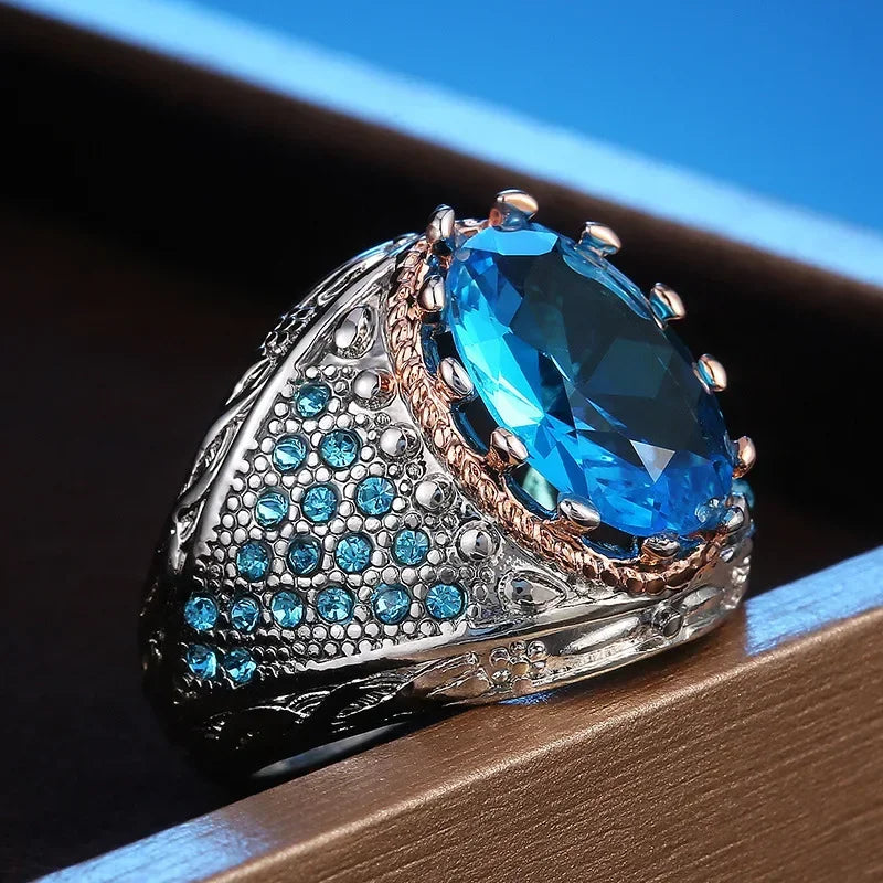 Gorgeous Exquisite High-end Women Crystal Zircon Rings