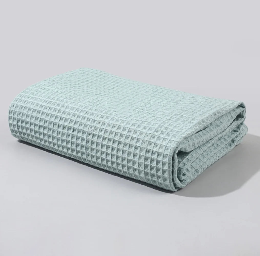 Newborn Baby Blanket for Girls Boys Swaddle Wrap Waffle Soft Cotton Soft Receiving Baby Blanket Toddler Crib Blanket Essentials Stuff