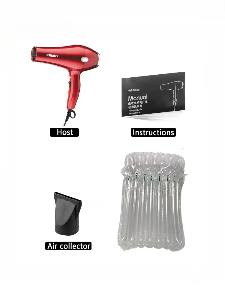 KM-5821 high-quality negative ion 3500W high-power dual speed cold and hot hair dryer