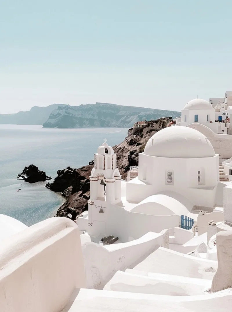 Santorini Modern Landscape Posters Prints Canvas