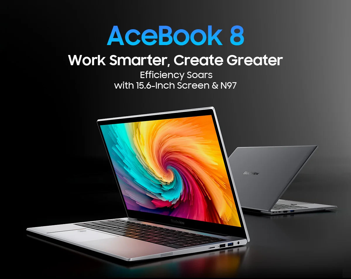 Blackview Acebook 8 Laptop 15.6'' Win 11 12th Gen Intel Core N97 processor 16GB DDR4 512GB SSD 5000mAh Battery with 36W Charge