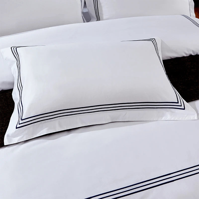 1pc Luxury 100% Egyptian Cotton Embroidery 5 stars Hotel Pillowcases