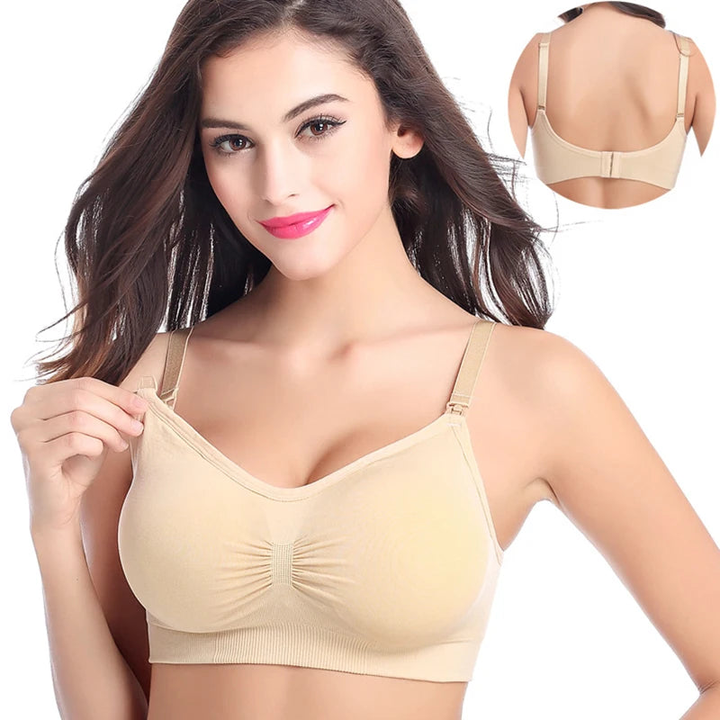 Breastfeeding Maternity Nursing Bra for Feeding Nursing Wirefree Breathable Bra
