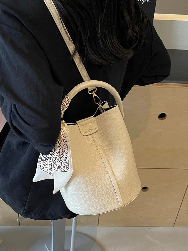 Retro Women's Handbag Bag High-End Soft PU Leather