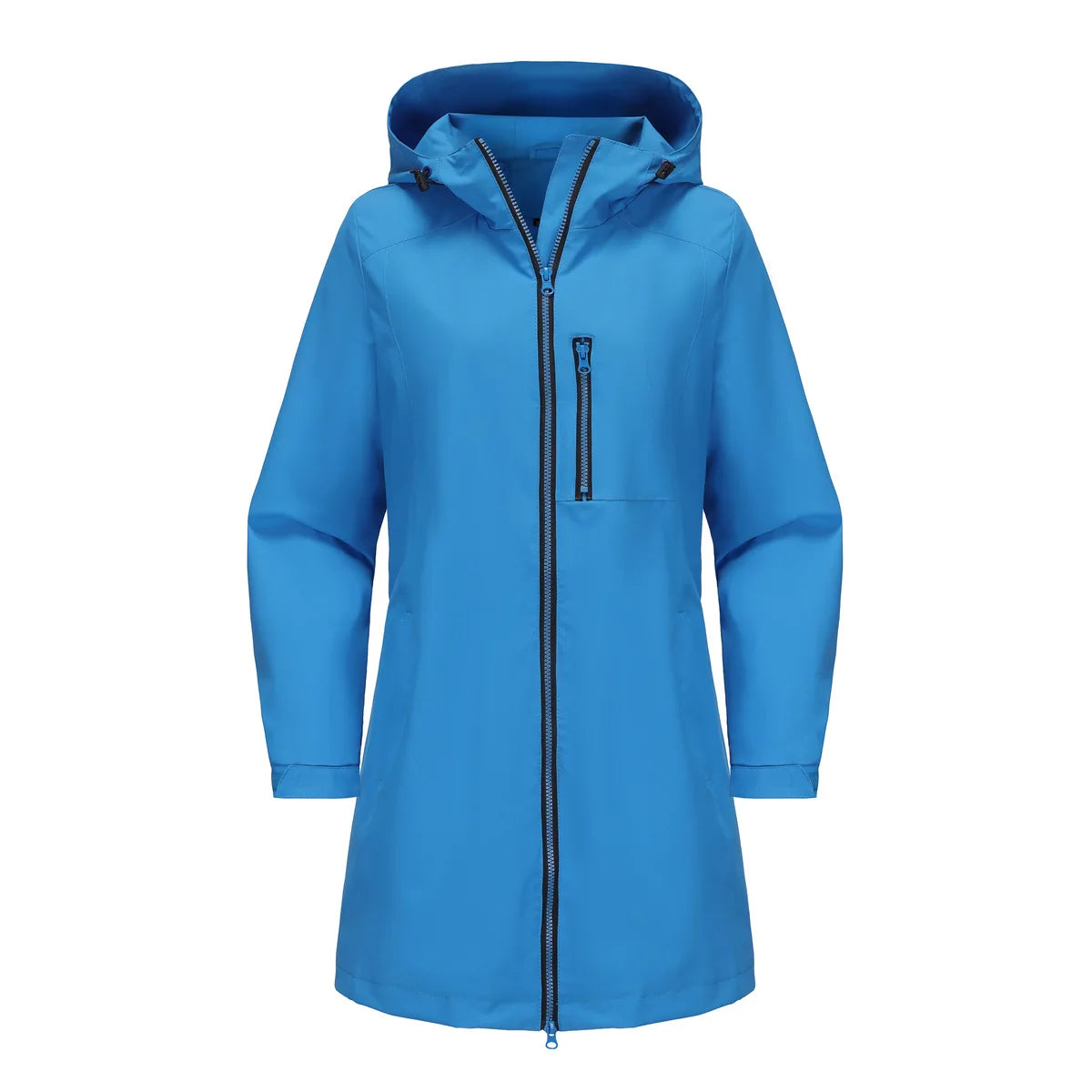 Spring Women's Hooded Long Jacket, Size S-3XL