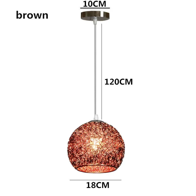 Color Aluminum Wire Chandelier Lighting Fixtures
