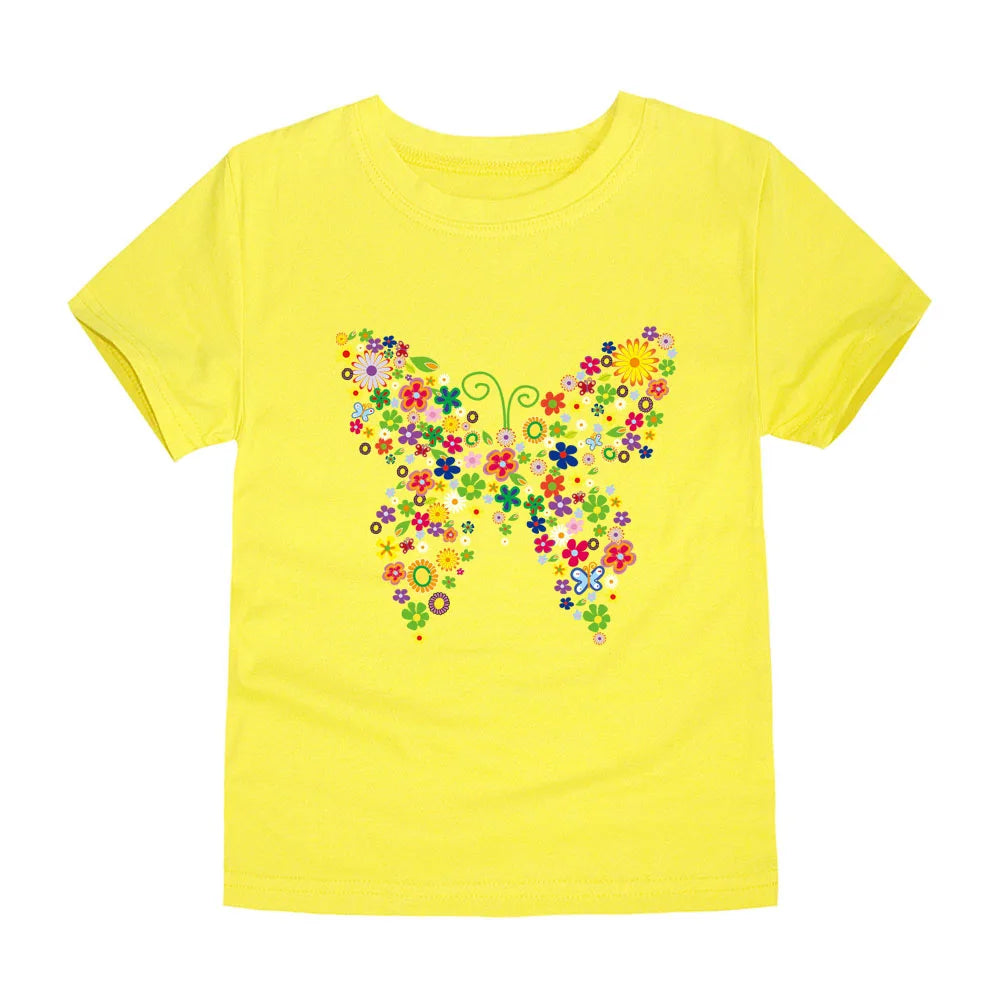 100% Cotton Toddler Girl T- Shirts